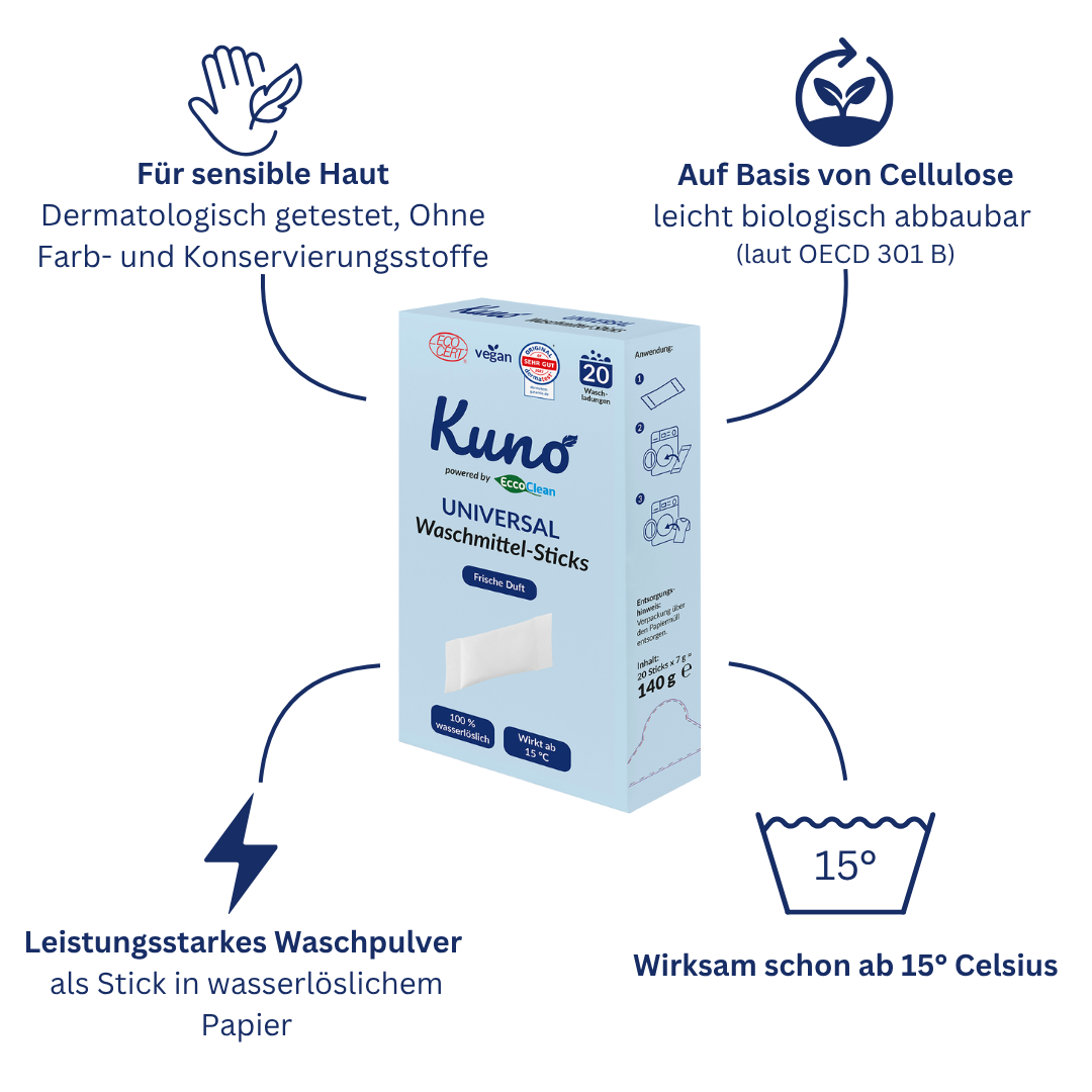 Kuno Waschmittel Sticks